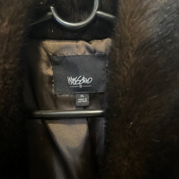 Mossimo Brown Faux Fur Jacket XL (Fits like Large) - Picture 3 of 6